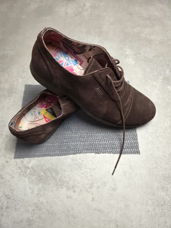 Chaussures Aigle marron daim taille 44