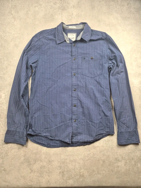 Chemise manche longue Wrangler Bleu Marine taille M