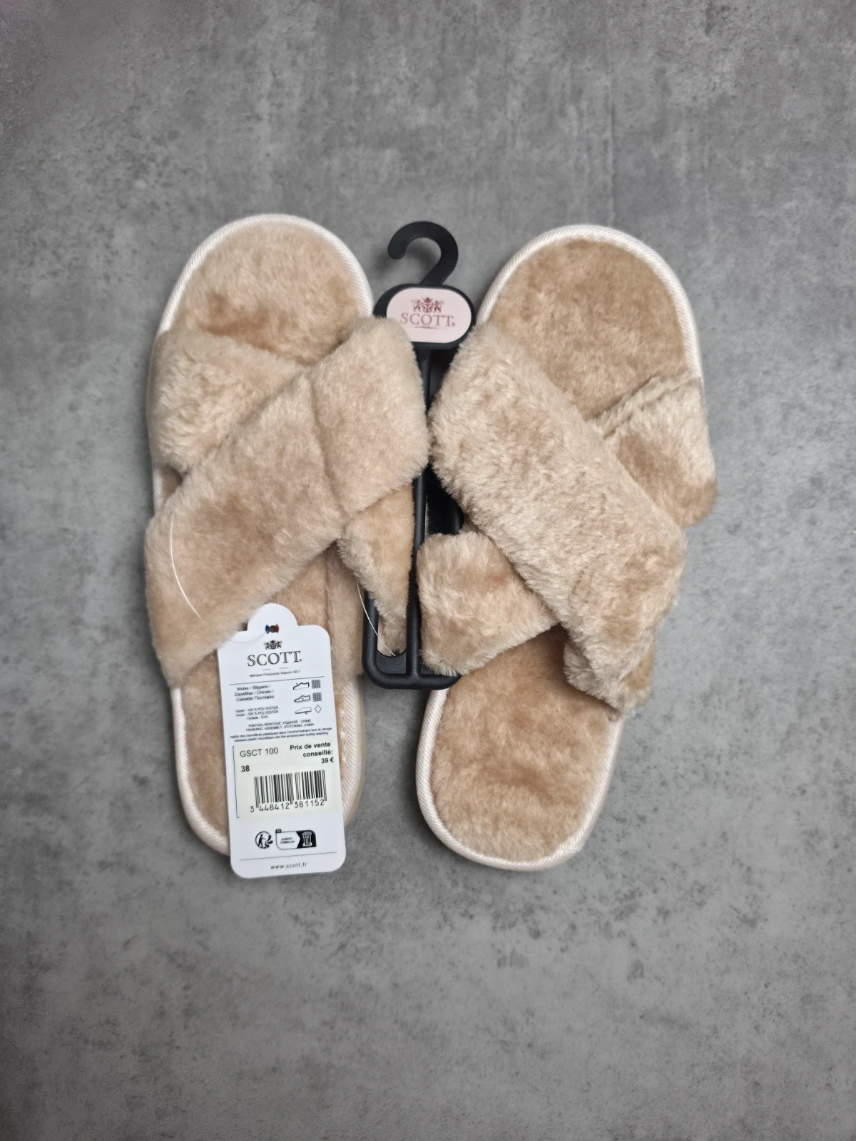 Chaussons Scott Beige taille 38