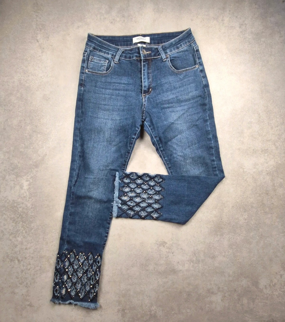 Jeans droit Monday Bleu taille XS