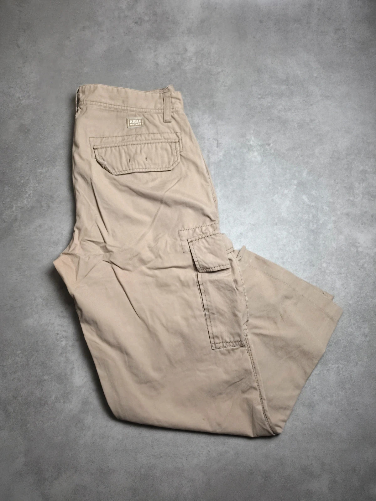 Pantalon cargo Aigle Beige taille 46
