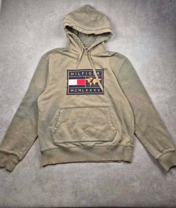 Hoodie Tommy hilfiger Vert taille M