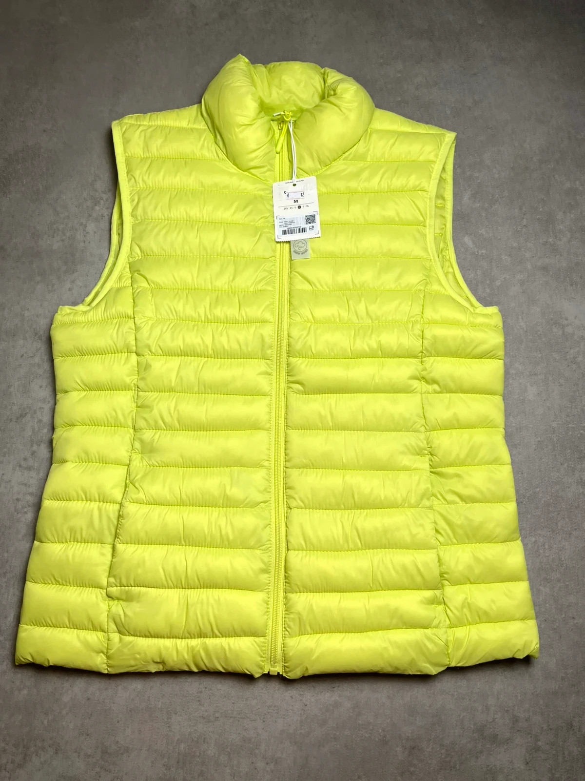 Doudoune sans manche jaune taille M
