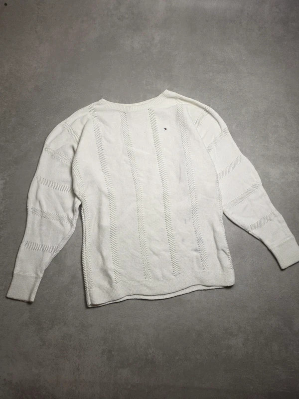 Pull torsadé Tommy hilfiger Blanc taille XS