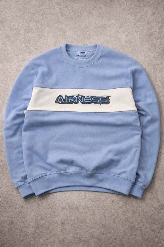Crowneck vintage Airness Bleu Clair taille L