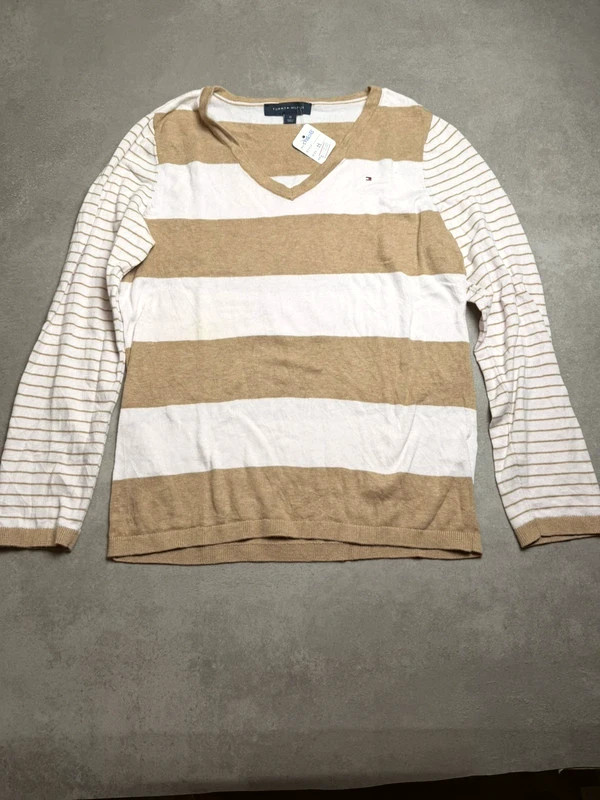 Pull fin Tommy hilfiger Blanc taille M THM078 o
