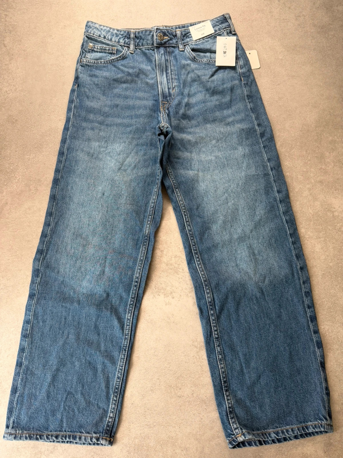 Jean H&M loose fit délavé taille 11 ans JHM1581