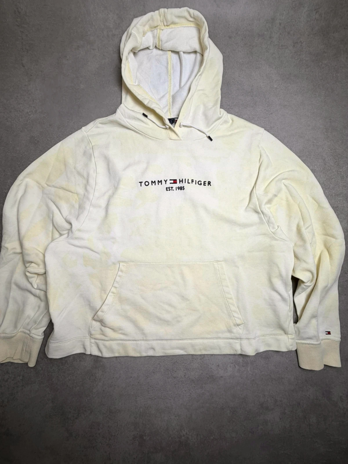 Pull Tommy hilfiger Jaune, Blanc taille XXL PTH104