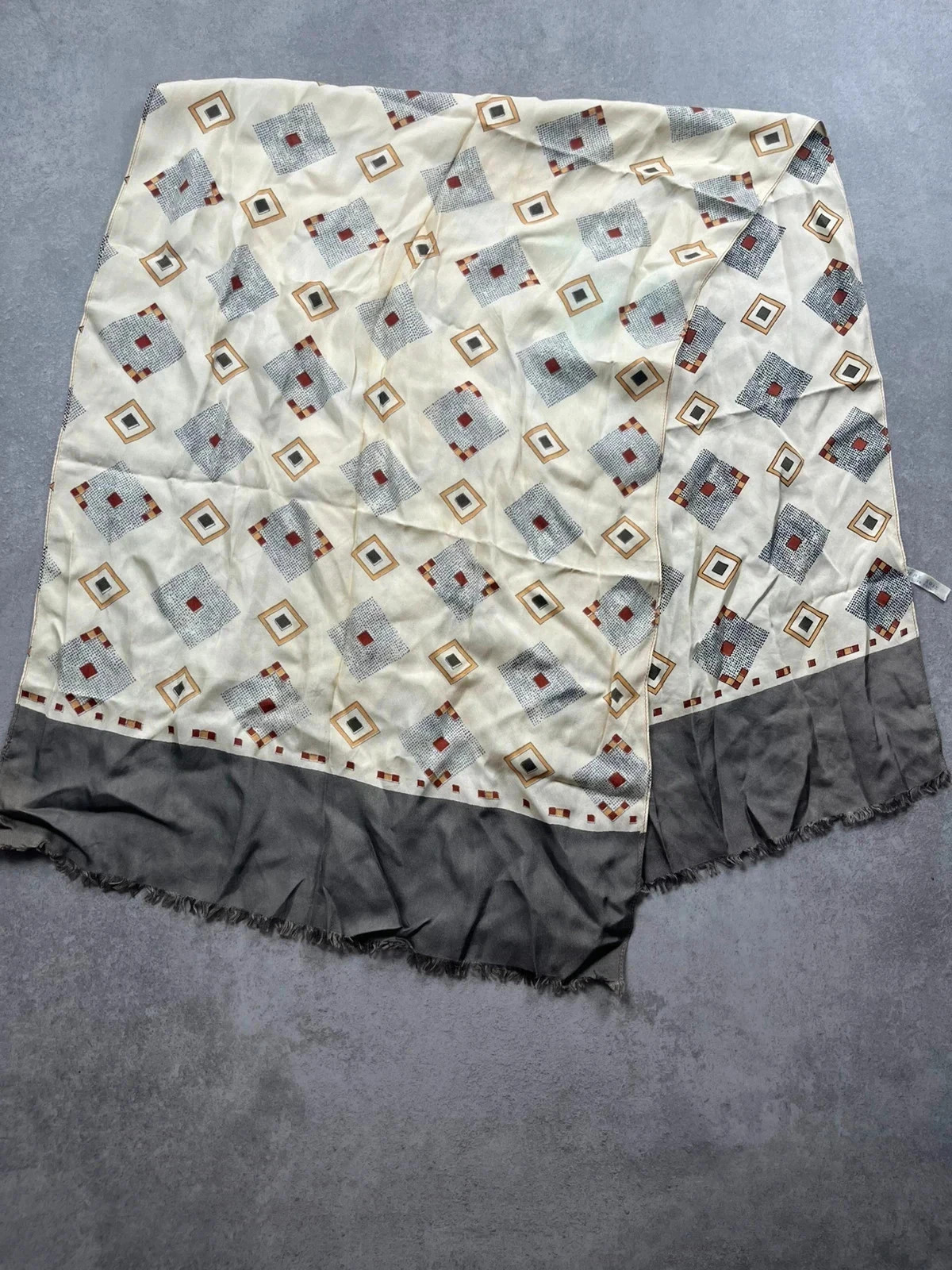 Echarpe en soie Nobrand Creme Taille TU