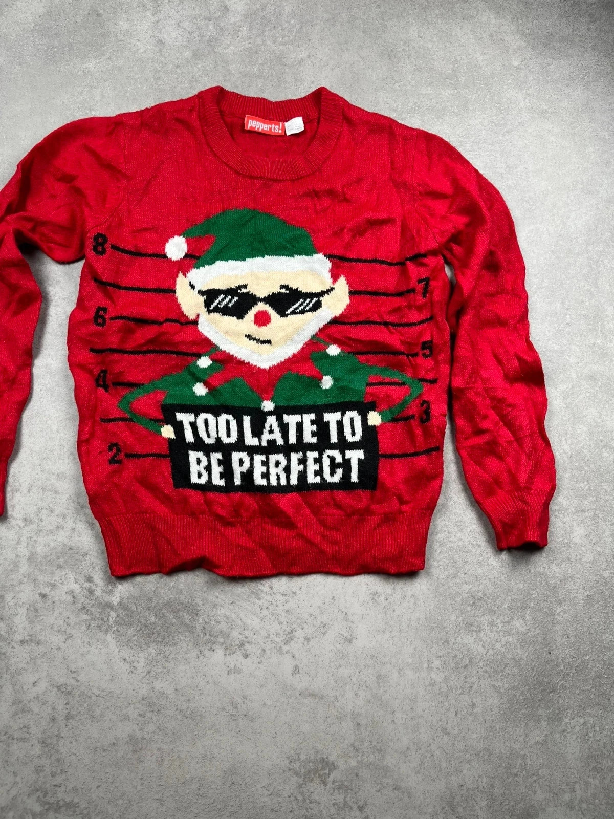 Pull de noel Pepperts Rouge taille 6A