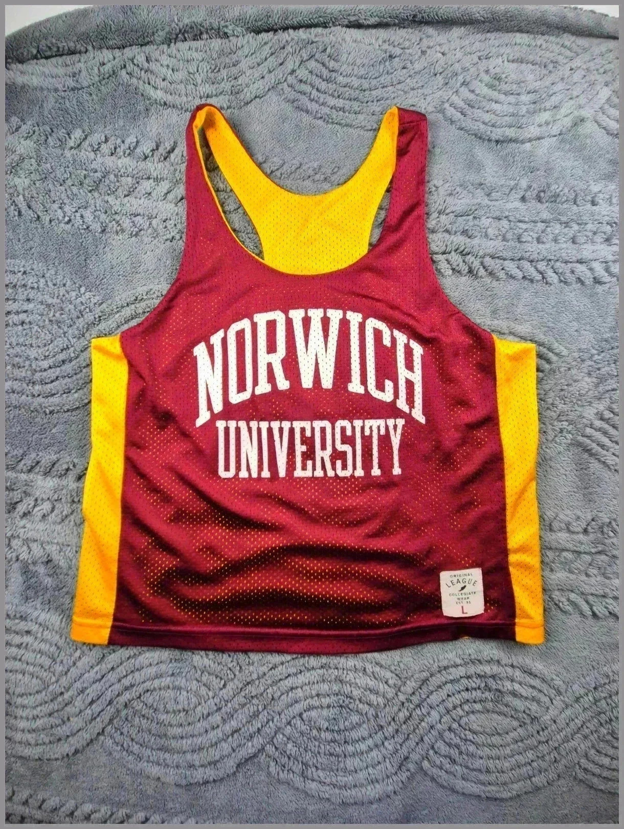 Maillot de basket Jaune, Bordeaux taille L - LM130