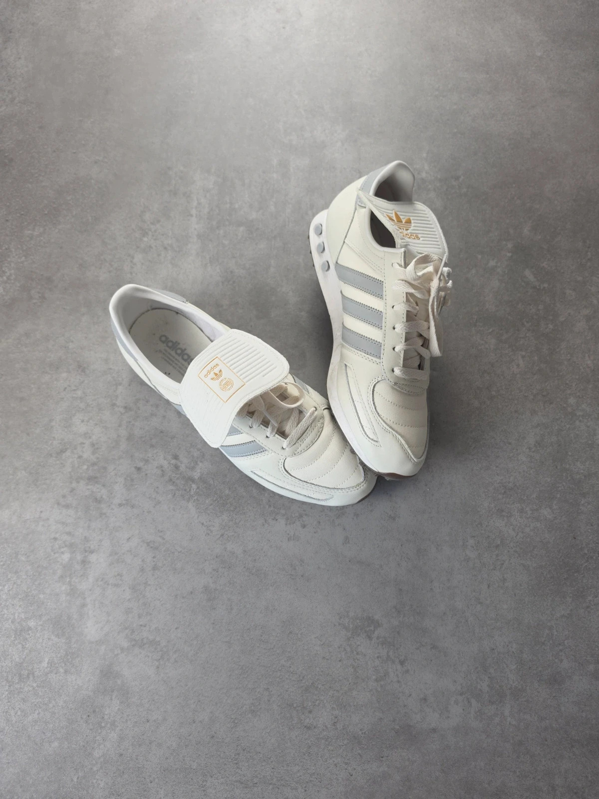 Baskets Adidas LA Trainer blanc gris 44