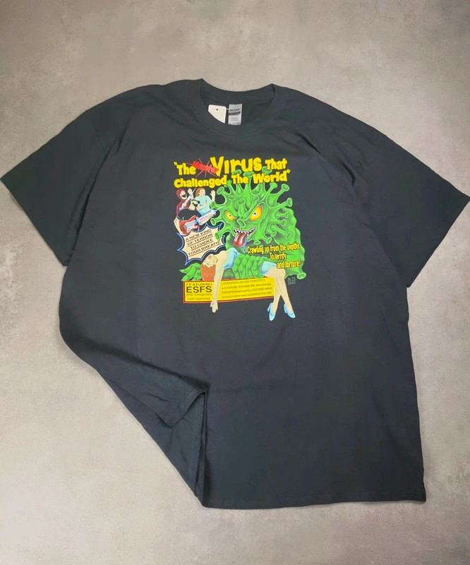 Tee-shirt the monster virus Gildan Noir taille XXL GI467