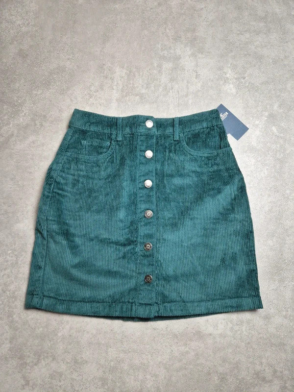 Jupe trapèze Hollister Vert Émeraude taille S JHOL073