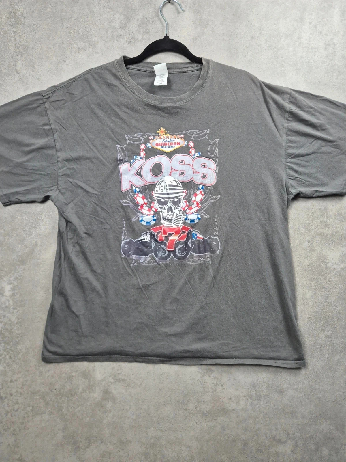 Tee-shirt koss Gildan gris Taille XXL