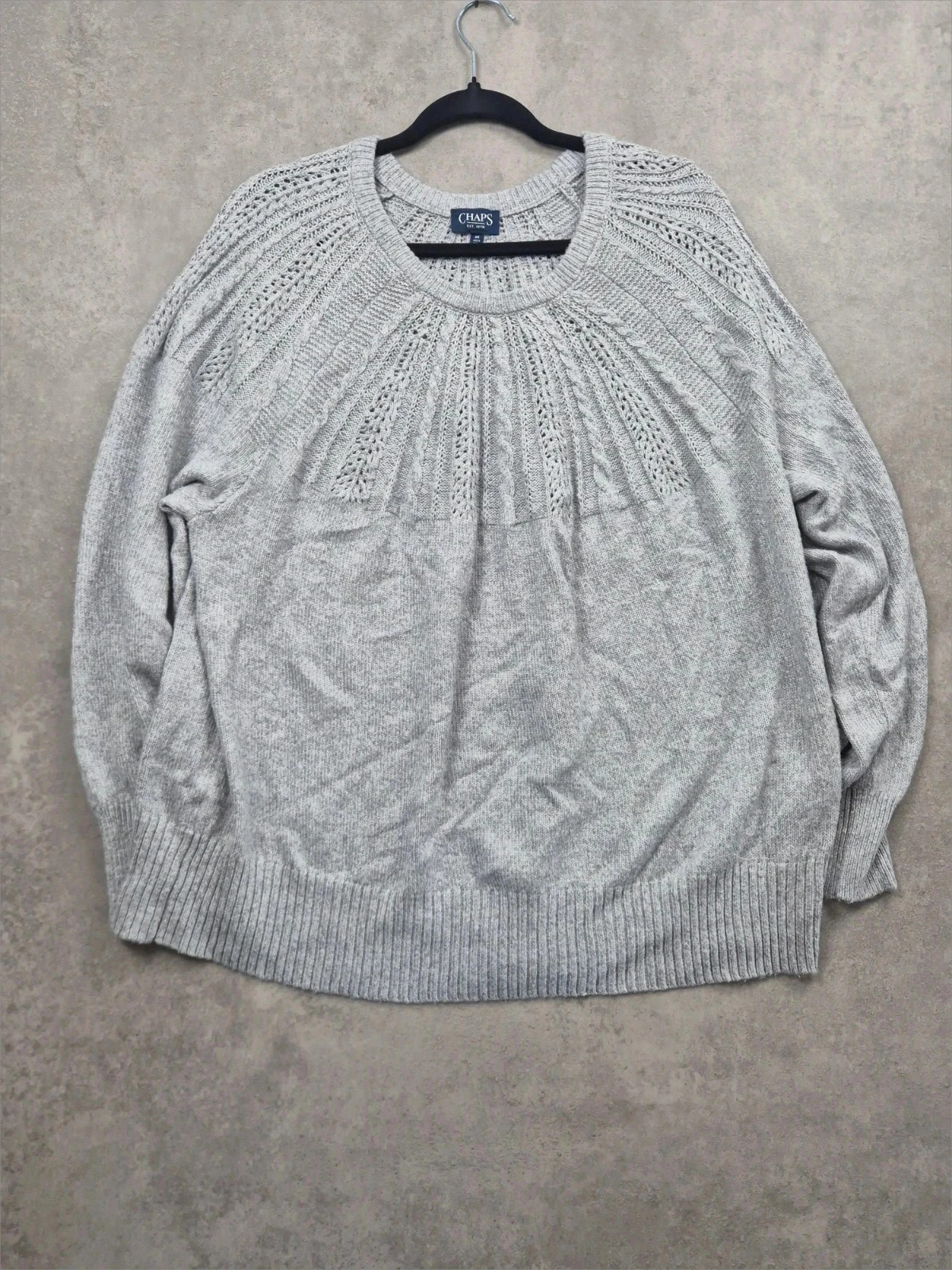 Pull d'hiver Chaps Gris Taille XXL