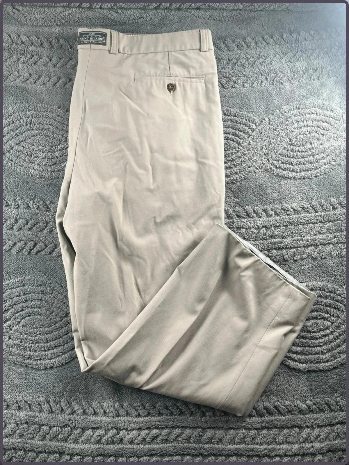 Pantalon de costume Saint Hilaire beige clair taille 50 FR