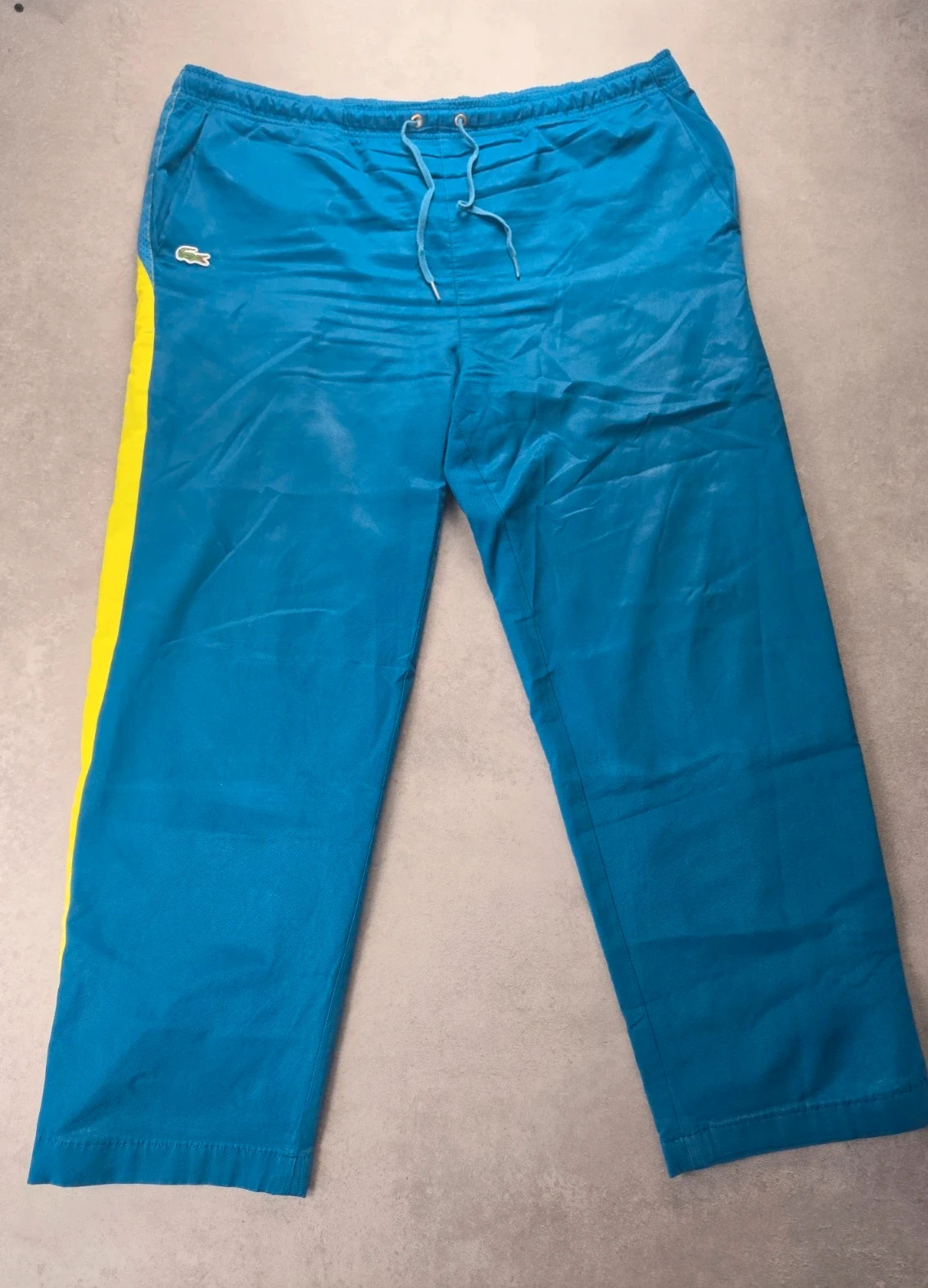 Pantalon jogging Lacoste Sport bleu jaune 50