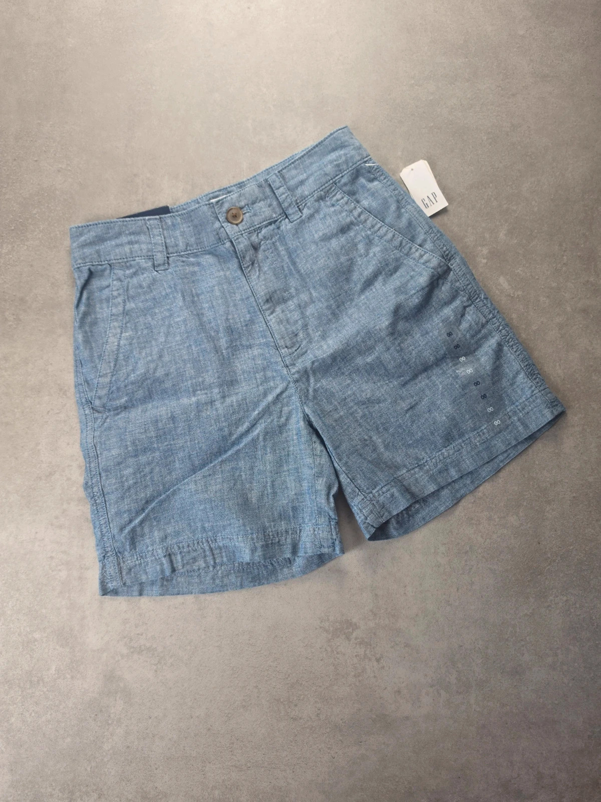 Short Gap Girlfriend Khaki taille haute chambray 32 PP18