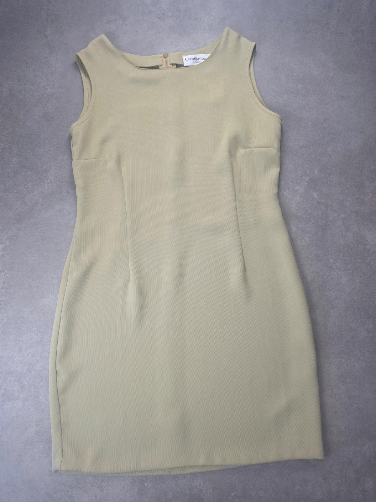 Robe Christine Laure vintage vert clair 44 CLP1101