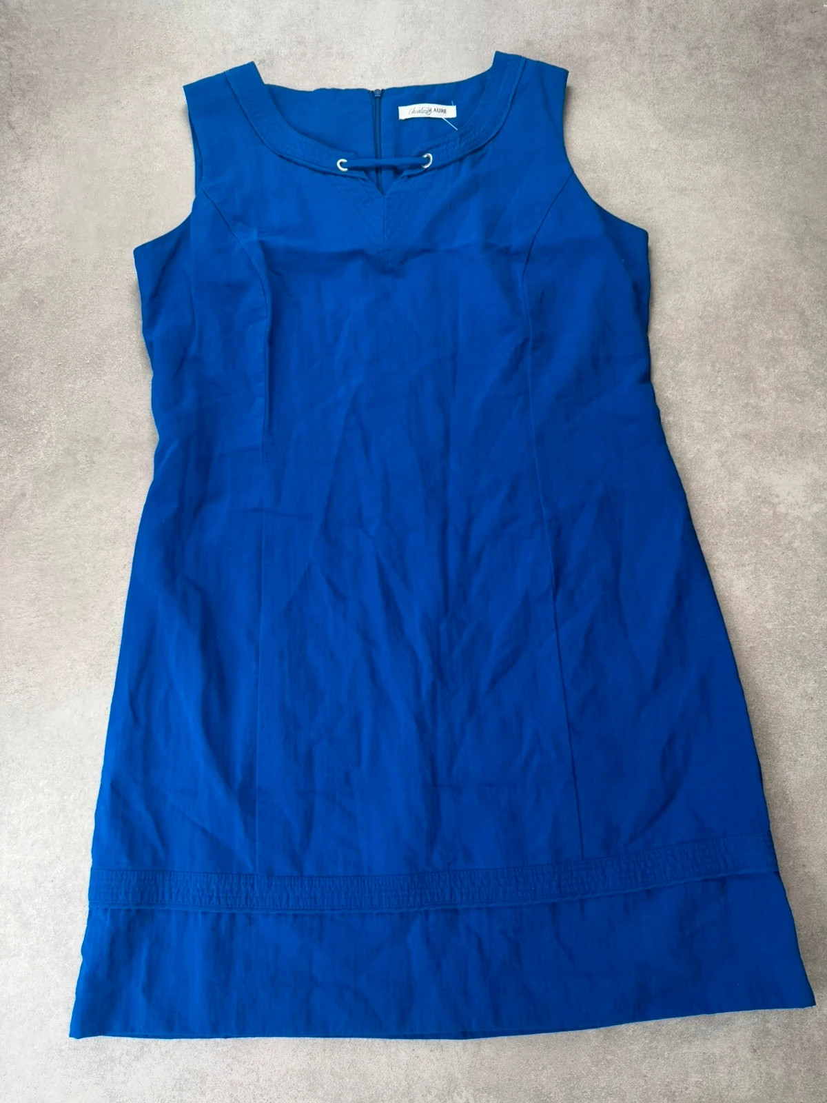 Robe Christine Laure bleue sans manches 42 CHL1127