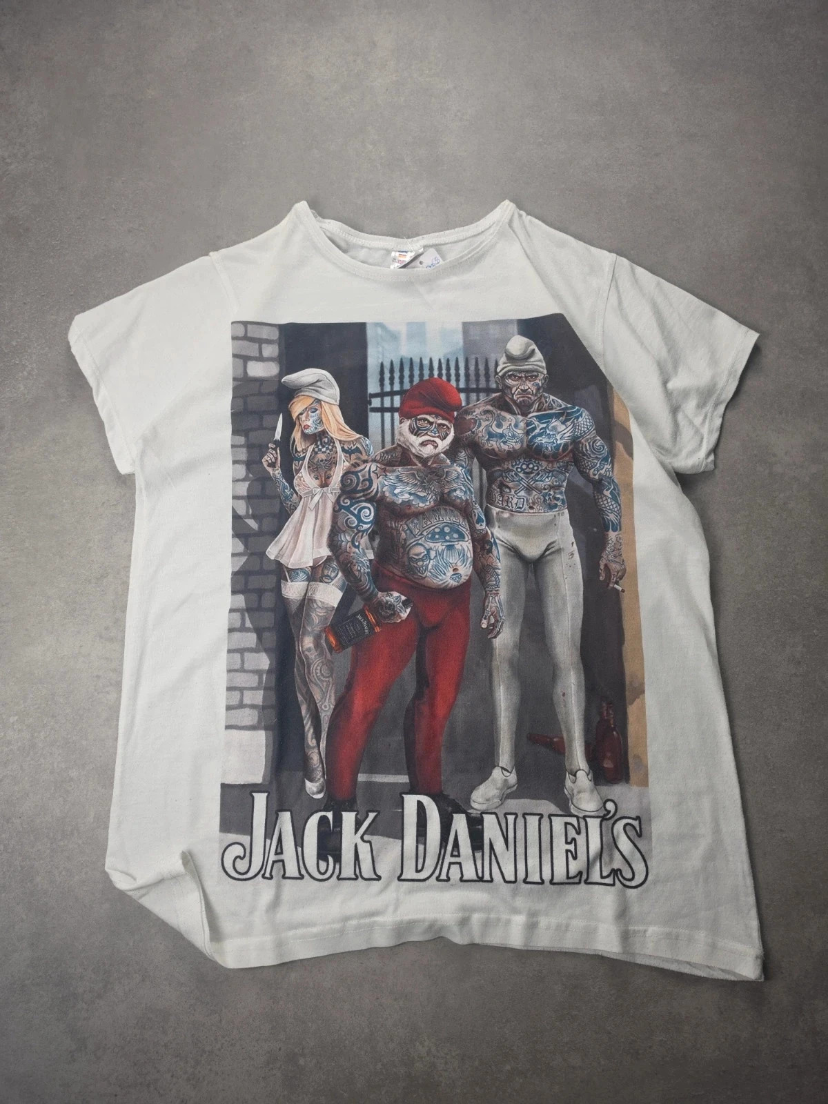 T-shirt Jack Daniel's imprimé tatoué blanc L JAD0633