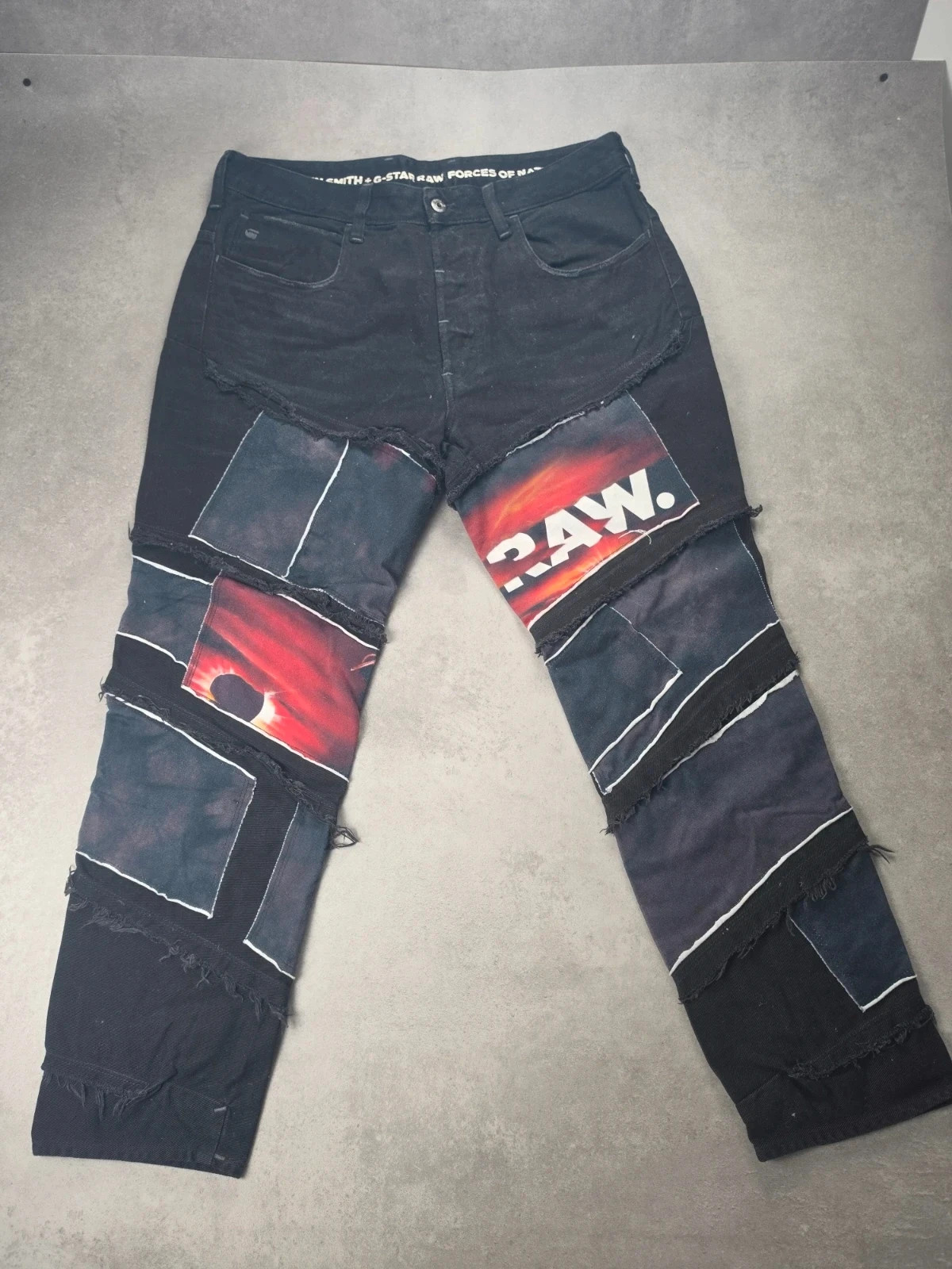 Jean G-Star Raw x Jaden Smith Eclips 3D Slim patchwork W34