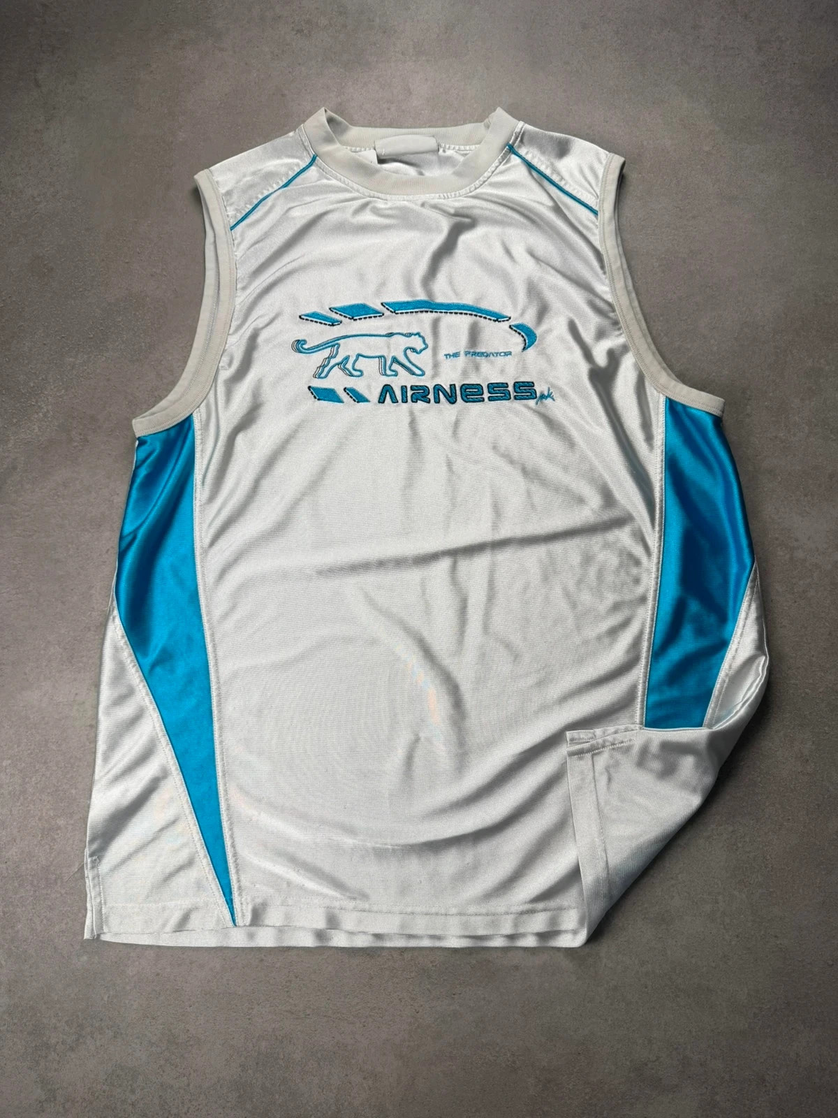 Débardeur Airness vintage prédator blanc bleu XL AIR2341