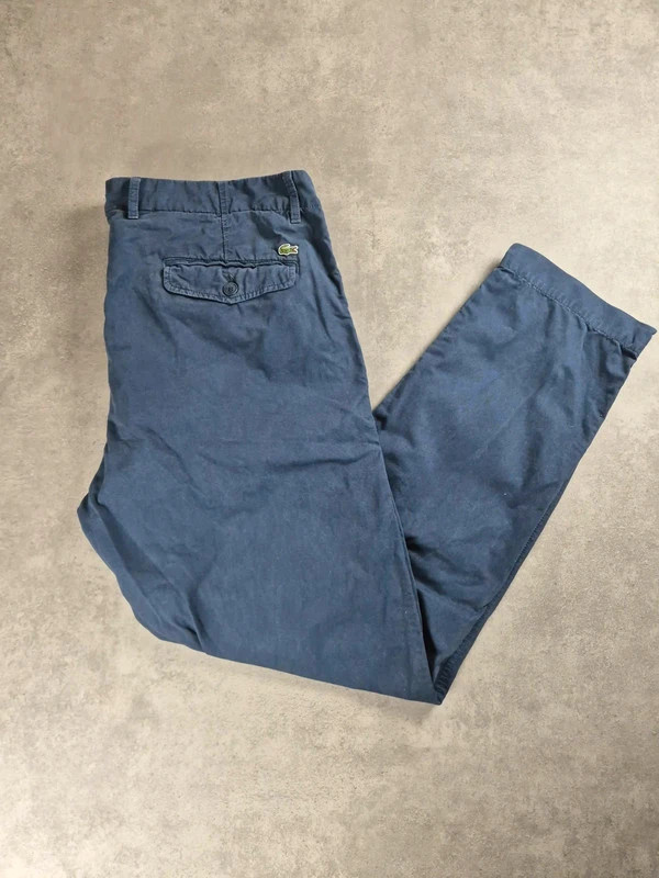 Chinos Lacoste Bleu Marine taille 48